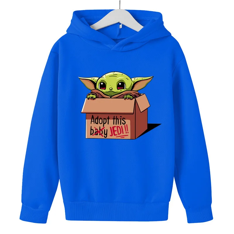 

New Baby Yoda Printed Cute Grogu Hoodies Casual Children Hoodie Fashion Teen Hoodies Sweatshirt Fall Clothes for Toddler Girls