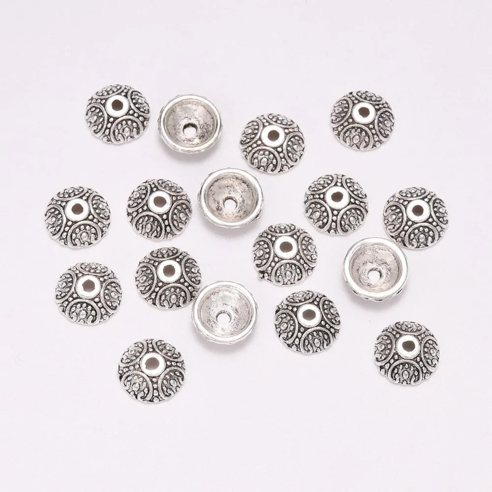 Круглые античные наконечники для бусин 20 шт./лот 10 мм | Украшения и аксессуары