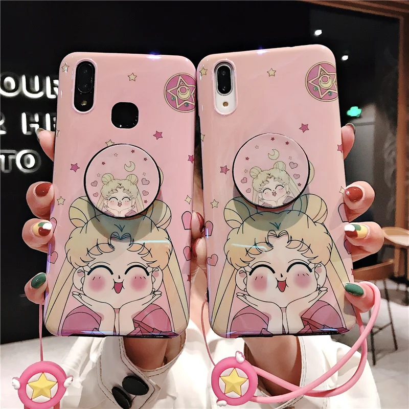 Oneplus7 pro Чехол милый мягкий чехол для телефона с изображением Сейлор Мун One Plus 7 1 +