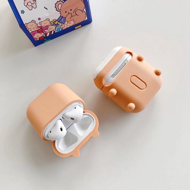 

Cute Pet Corgi Silicone Protect Cover for Airpods 1/2 Protector Charging Case for Apple Bluetooth Earphone Protect Case