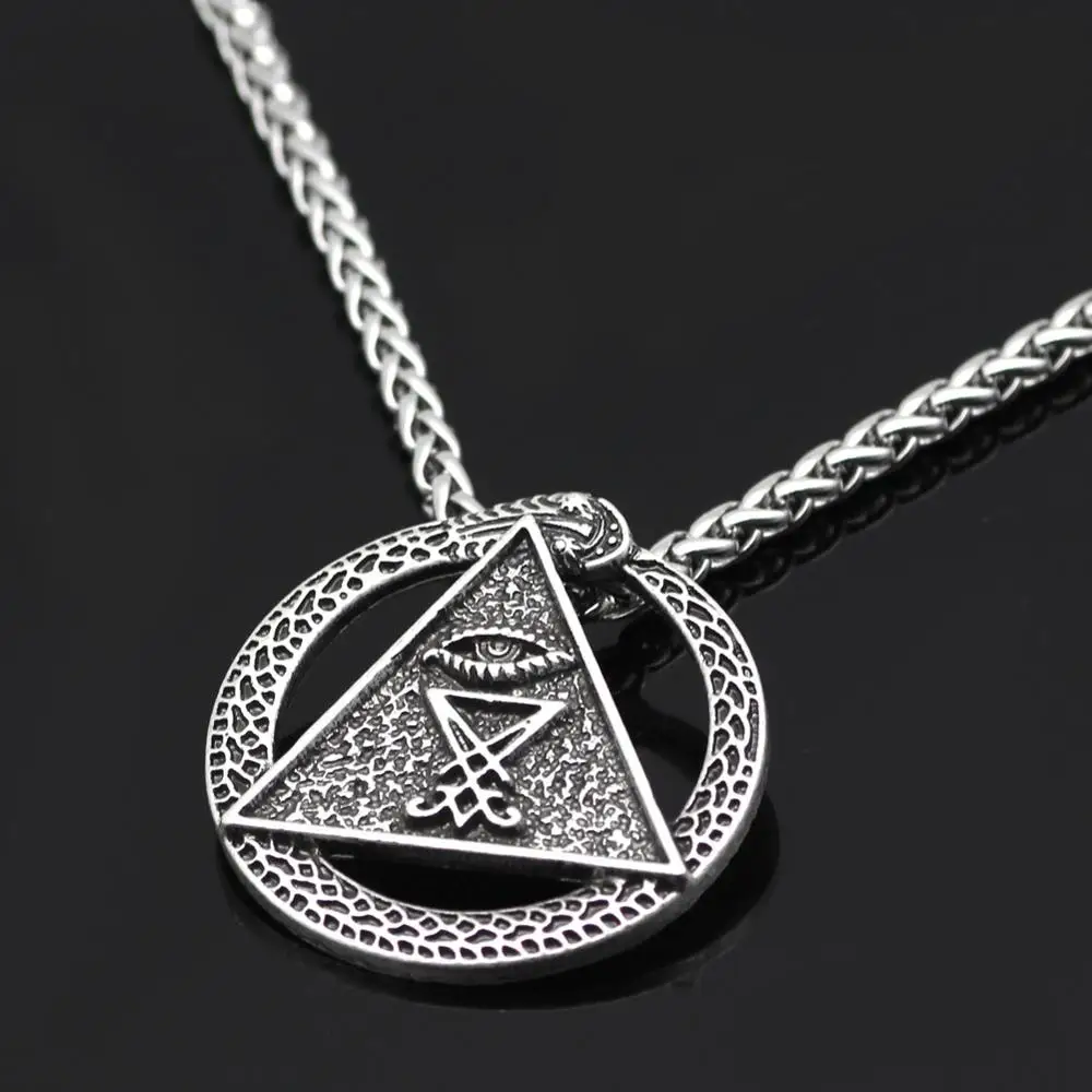 Мужское ожерелье Sigil Of Lucife сатановый Baphomet языческий Сатан ведьма колдовские