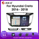 Автомагнитола JMCQ для Hyundai, мультимедийный видеоплеер 2 din T9 с RDS, DSP, GPS-навигацией и раздельным экраном, Android 9,0, для Hyundai Creta ix25 2016-2018