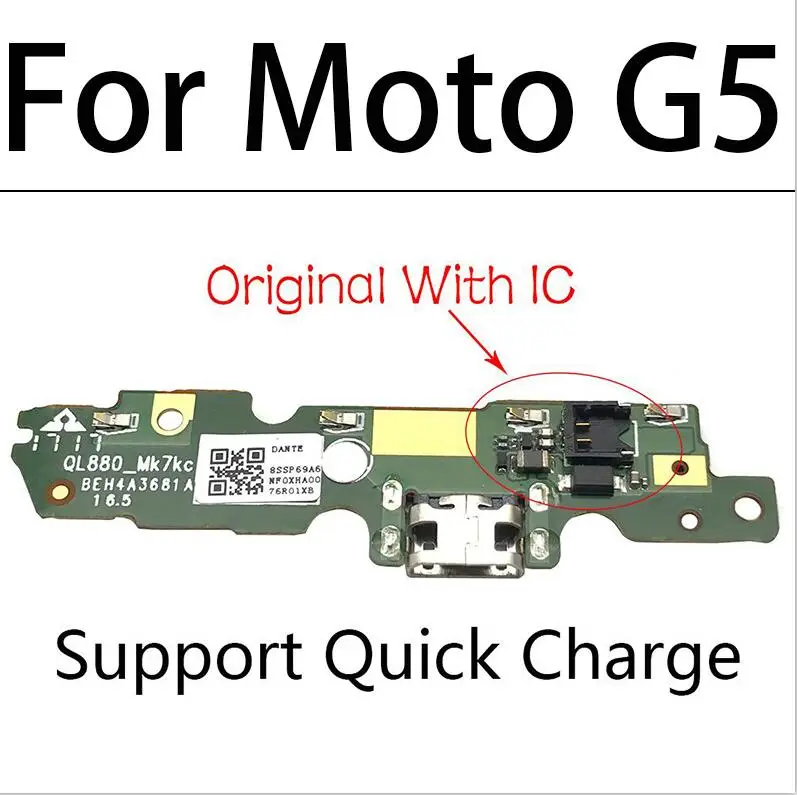 10 шт./лот USB зарядный разъем доска с микрофоном для Motorola Moto E6S G3 G30 G4 G5 G6 E6 играть E7