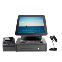 wholeset 15 inch touch screen terminal cashier all in one pos machine for salon point of sales