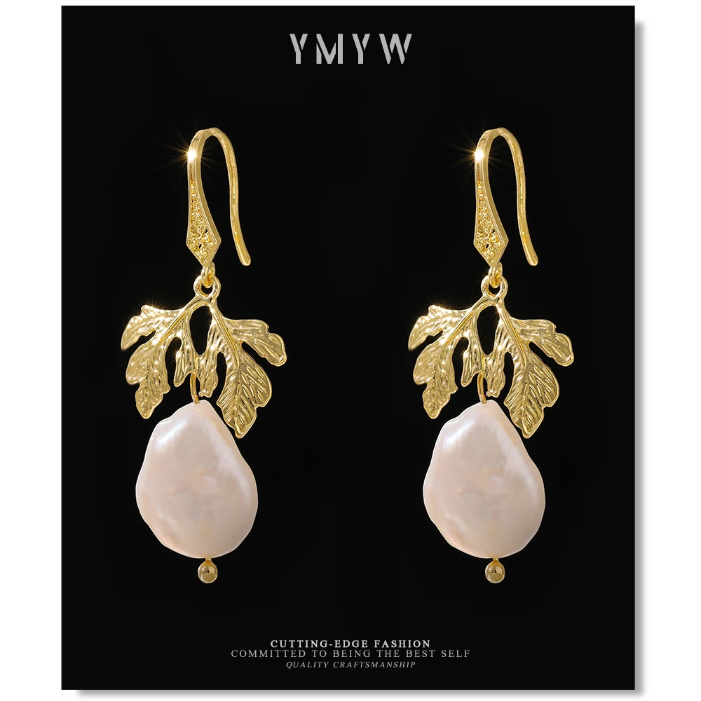 YMYW очаровательные металлические стильные серьги подвески в стиле барокко с