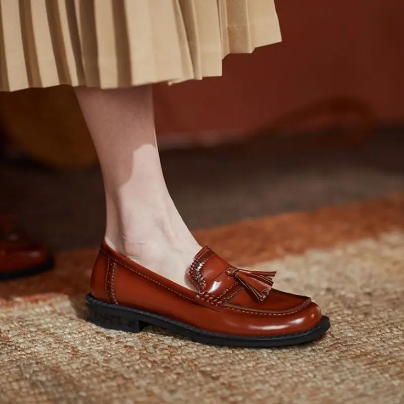 

Rizabina Size 33-40 High Quality Women Shoes Square Toe Mixed Color Shallow Slip On Shoes Metal Decoration Female Footwear