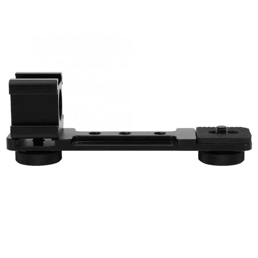 camera accessories Aluminum Alloy Triple Hot Shoe Mount Light Bracket Extension Rod for Gimbal Camera Phone action | Электроника