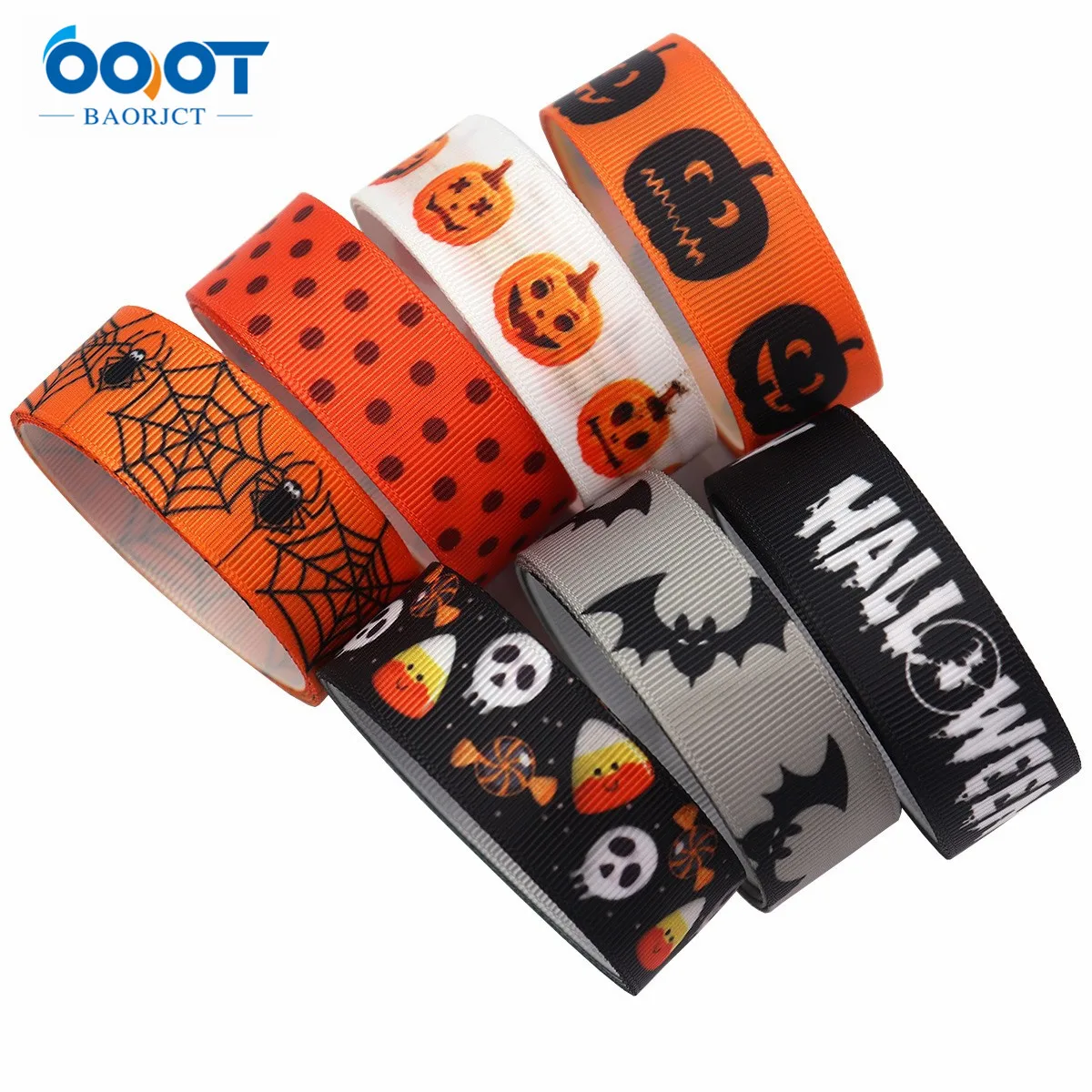 Веревочная лента для Хэллоуина 7/8 дюймов х 5 ярдов мобильный телефон с рисунком