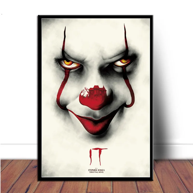 Плакат из фильма ужасы плакаты и принты Стивена Кинга пеннивайза Картина на
