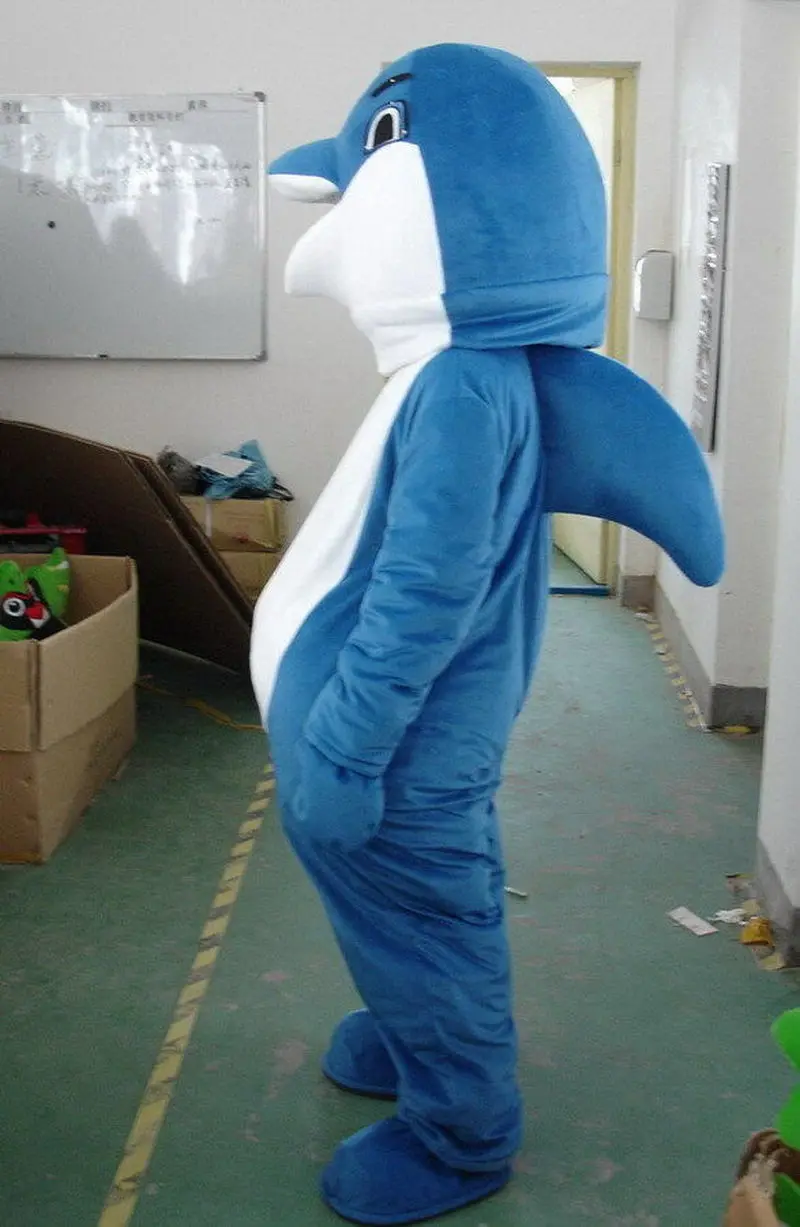 

Blue Dolphin Mascot Costume Cosplay Party Game Dress-up Outfits High-quality Walking Performance Unisex Clothing for Carnival