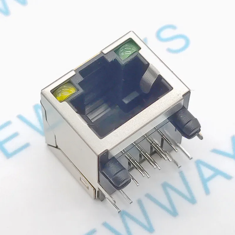10 шт./лот полностью медная розетка Rj45 с лампой 56 гнездом для лампы Сетевая 8P8C