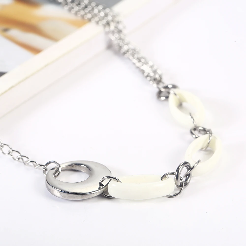 OUFEI stainless steel woman jewelry long necklace for women fashion accessories bohemian choker | Украшения и аксессуары