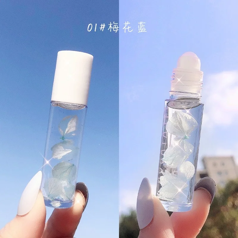 

Roll-on Fruit Lip Oil Glass Lip Gloss Lip Glaze Colorless Moisturizing Clear Liquid Lipstick Lip Blam Makeup Beauty Cosemetics