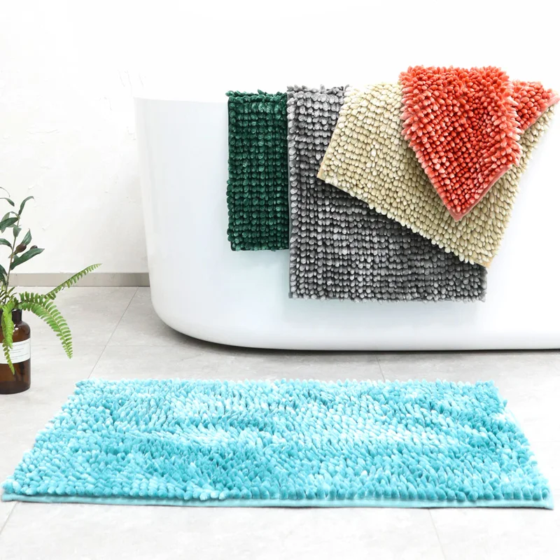 

Cheap Light Chenille Floor Mat Thick Dense Non-slip Water-absorbent Bathroom Door Mat Child Home Decoration Area Rugs Glimmer