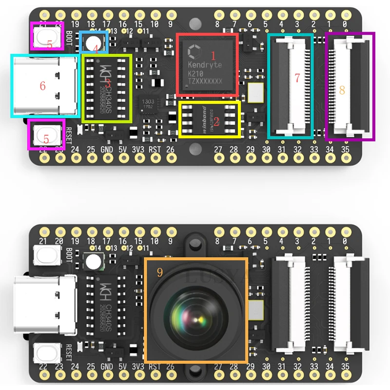 Макетная плата Sipeed MAIX Bit AI демонстрационная для прямой макетной платы с
