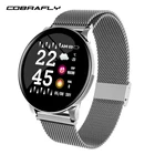 Смарт-часы Cobrafly W8 со стальной полосой IP67, водонепроницаемые фитнес-трекер, часы для мужчин и женщин, умные спортивные часы с монитором сердечного ритма