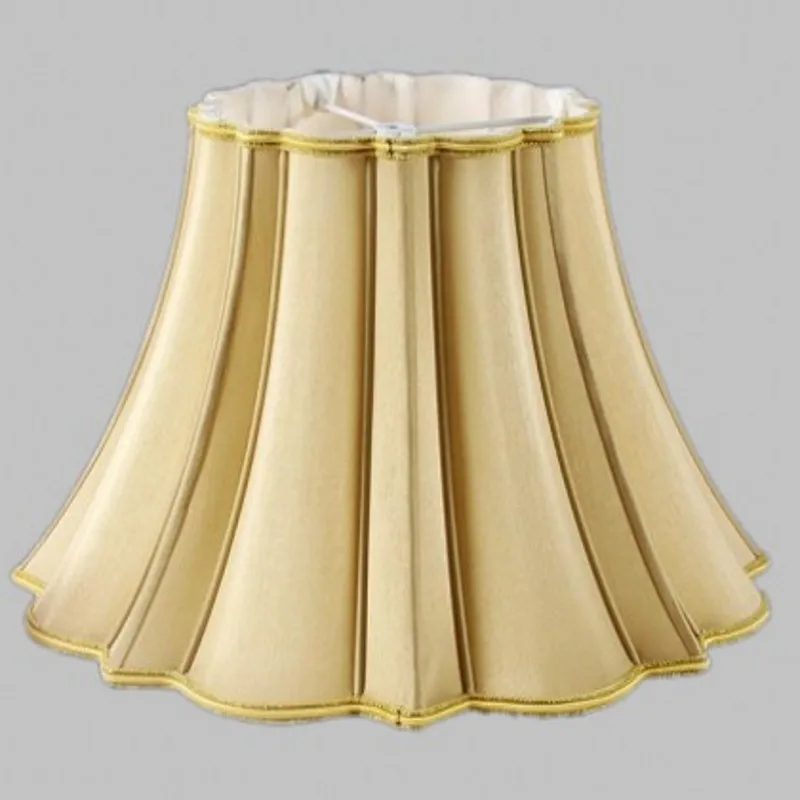 E27 Art Deco Lamp shade for Floor lamp Manual table lamp shade  silk fabric beige lampshades modern style lamp cover