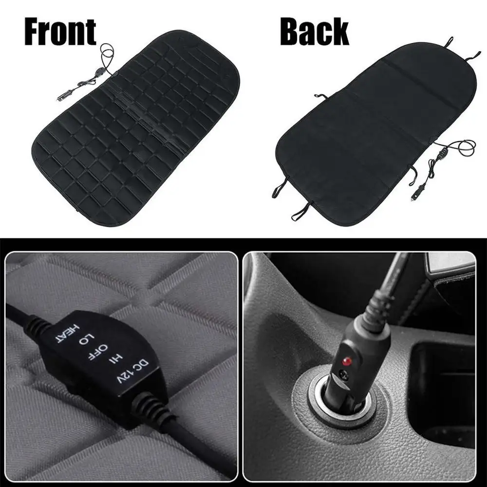 

Single Square Car Heating Pad Car Seat Winter Heating Cover Seat Heating Pad Winter Cushion Car Seat Protection Cover