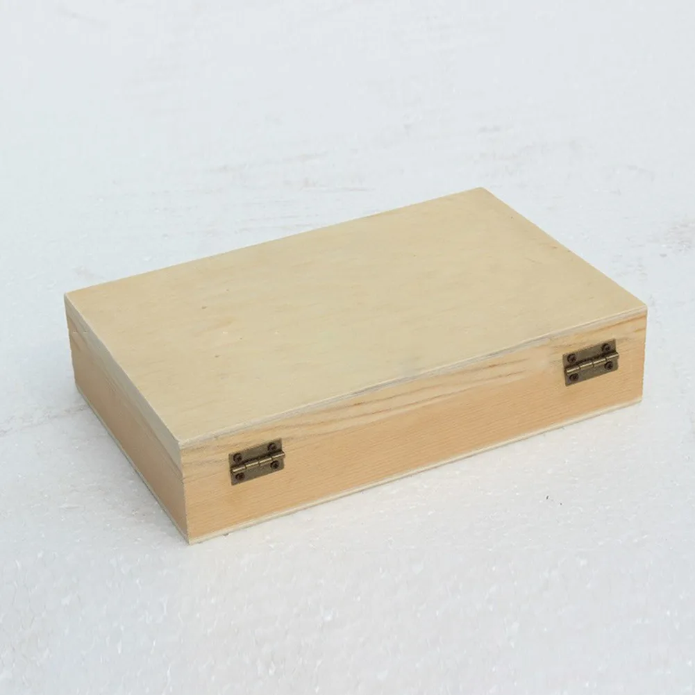 

Wooden Box Storage Bead Containers Cupboard Organizer Cotton Swabs Аптечка 25x17x4cm Makeup Brush Boxes Jewelry Keepsake