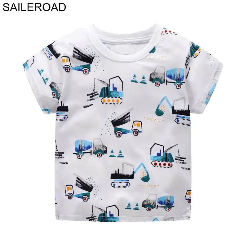 6091 same picture SAILEROAD Cotton Star Детские Мальчики Топы Футболка Для Новых Летних Малышей Младенческой Дети С Коротким Рукавом Одежда Мода Одежда для мальчика - Цвет: 6091 same picture