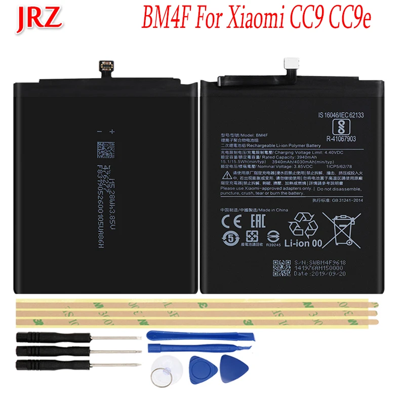 3940 мАч для Xiaomi CC9 CC9e батарея BM4F Batterij мобильный телефон Высокое качество замена