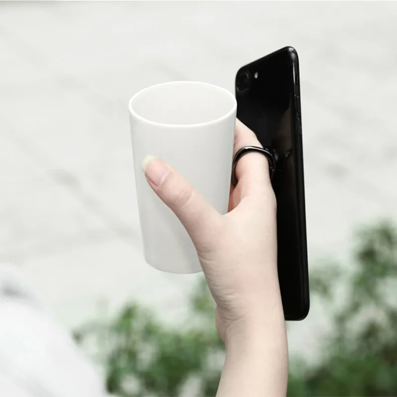 

HTHwish Luxury metal Mobile Phone Socket Holder Universal 360 Degree Rotation Ring Holder Magnetic Car Bracket Stand Accessories