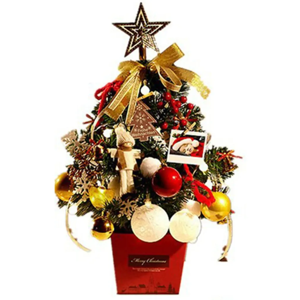 

Рождественские украшения, маленькая настольная Декоративная елка, цветные огни, светящаяся елка, Маленькая рождественская елка, «сделай са...