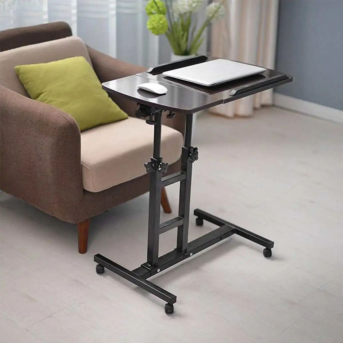 

97cm Adjustable Computer Table Laptop Rotate Rolling Laptop Bed Table Standing Computer Desk Tracing Drawing Tattoo Work Cart