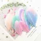 Натуральные гусиные перья 40-80 мм, Разноцветные перья, для рукоделия, изготовления свадебных декоративные аксессуары для вечеринок, 50 шт.