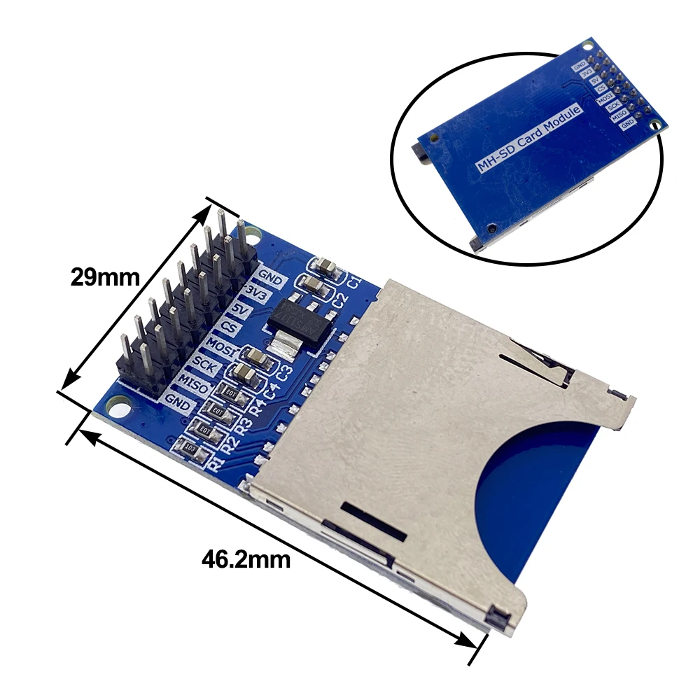 Плата расширения карты памяти Mini Micro SD TF защитный модуль интерфейсы SPI с чипом