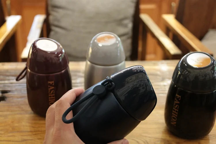 Новый дизайн двойные стенки термосы из нержавеющей стали 260 мл термос чашка для