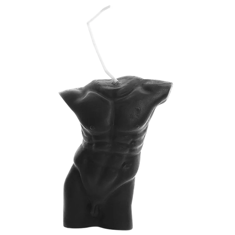 Свеча искусства "Человеческое тело" 3D Сексуальный обнаженный мужчина Ароматизированный соевый воск Растительное эфирное масло Декор для дома Подарок.