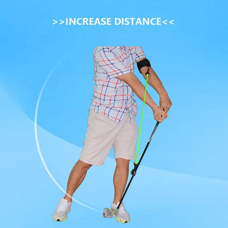 

Golf Swing Trainer Corrector Gesture Alignment Training Practice Aid Elastic Resistance Rope Golf Swing Training Equipment