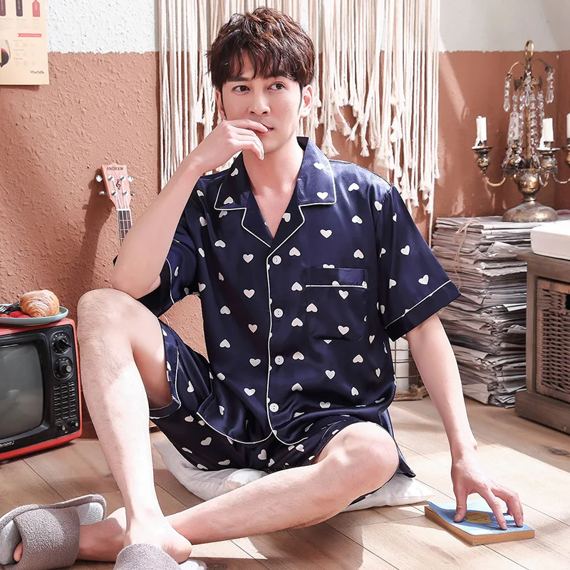 Ночная рубашка штаны пижама костюм летний комплект для сна с v-образным вырезом