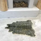 Мягкий Пушистый Ковер из искусственного меха с леопардовым принтом из коровьей шкуры, искусственный мех Симпатичные Коврики