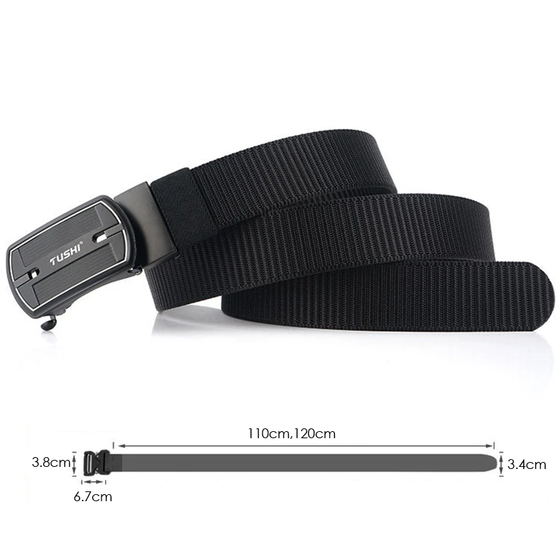 Ремень HSSEE мужской тактический мягкий спортивный из натурального нейлона с