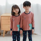 Пижамный комплект для мальчиков и девочек, удобная одежда для сна, домашняя одежда для маленьких девочек и подростков, Рождественская Повседневная Пижама, пижамы для детей 2-14 лет