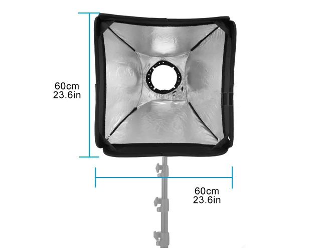 Софтбокс Meking для вспышки Speedlite 60 см E6060 диффузор с l-образным адаптером фотостудии