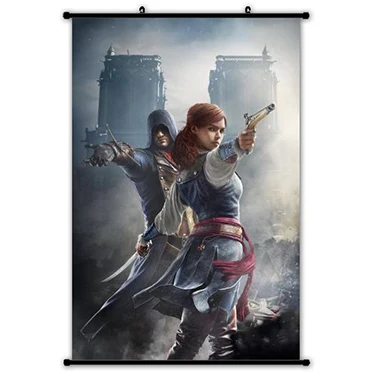 Assassins Creed Звёздные войны мой герой Academy прокрутки живопись аниме настенные