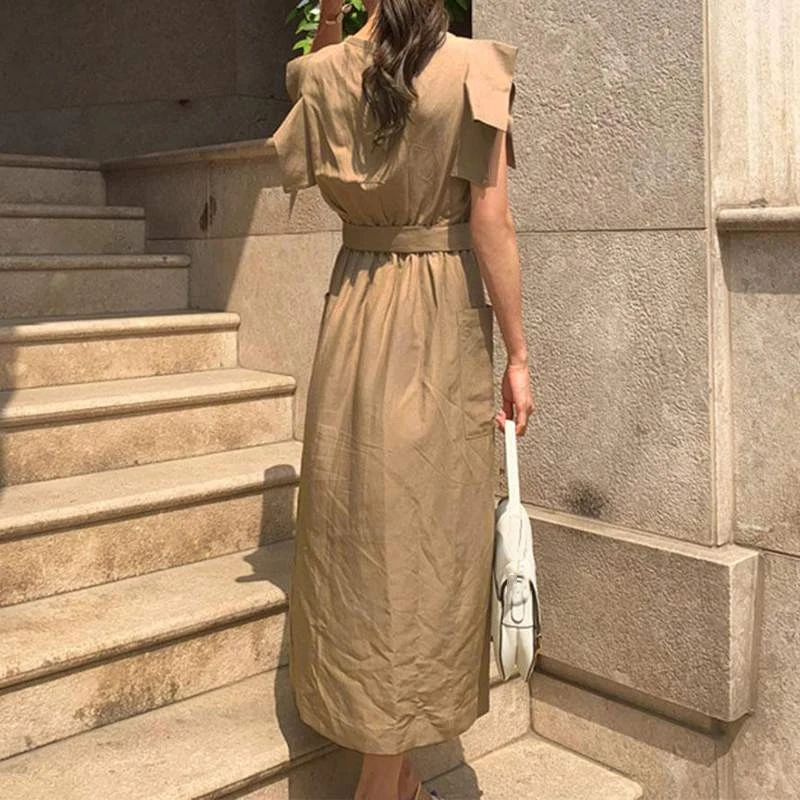 

Summer Bohemian Dresses 2021 New Sexy Sleeveless Ladies Vestidos Dresses Sashes Bow Women's Party Dresses Plus Size Robe KE1535