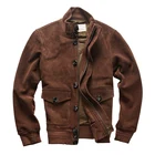 A1F прочтите описание! Куртка-пилот из натуральной коровьей кожи Air Force Flight A1, Азиатский размер