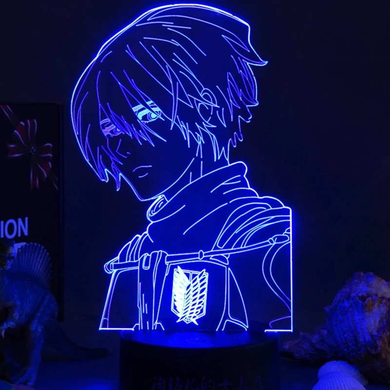 

Anime Night Light Attack on Titan 2021 Luces Manga Figure Attaque Des Titans Figuras Hange Zoe Shingeki Armin Arlert LED Gifts