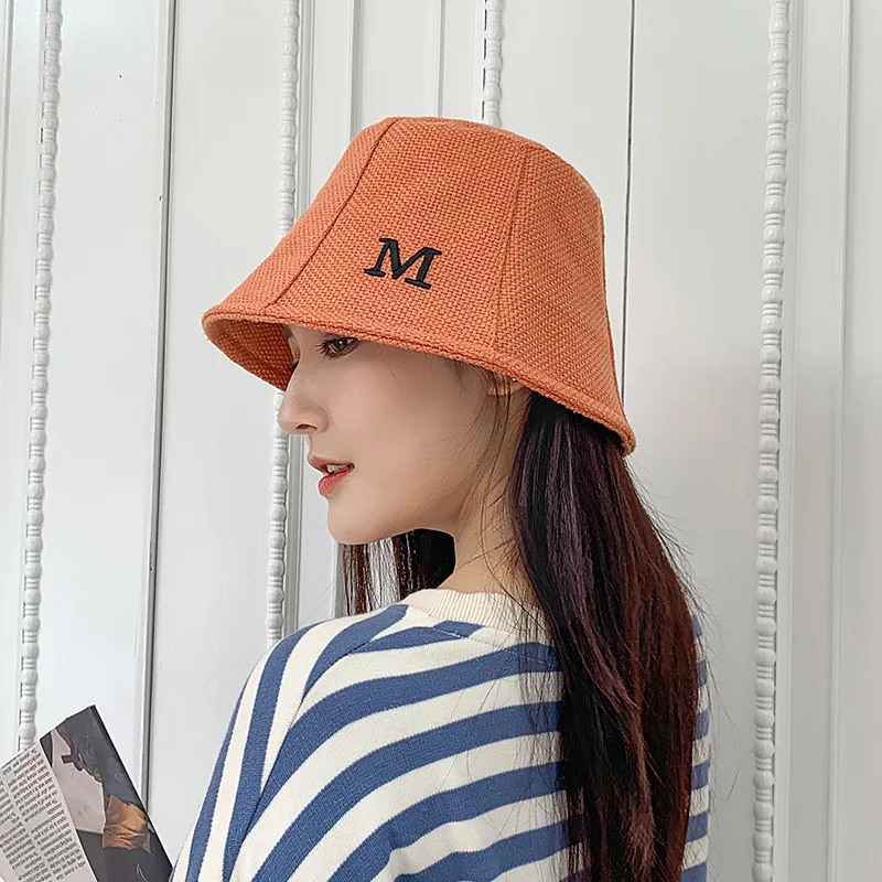 Вязаная шляпа от солнца повседневная Летняя женская шапка головной убор для