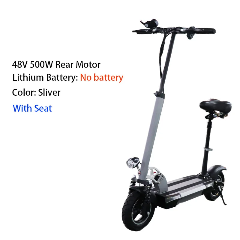 s48v500seatnobattery 48V 26A литиевая батарея электрический скутер Макс более 100 км 48V500W складной электрический велосипед с сиденьем Электрический скейтборд электрический самокат - Цвет: s48v500seatnobattery