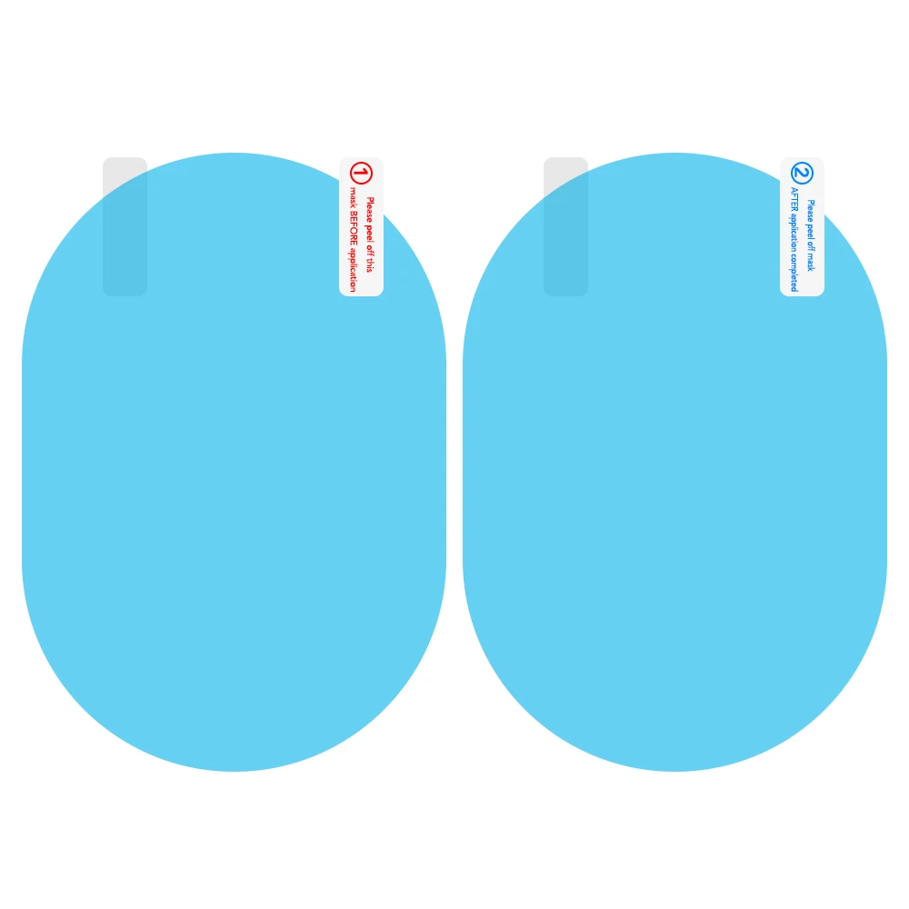 2 шт. автомобильные наклейки аксессуары для зеркала заднего вида непромокаемая