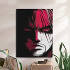 Красноволосая Картина на холсте, Декор, настенные картины в стиле аниме, для спальни, кабинета, дома, гостиной, декоративные принты, плакат