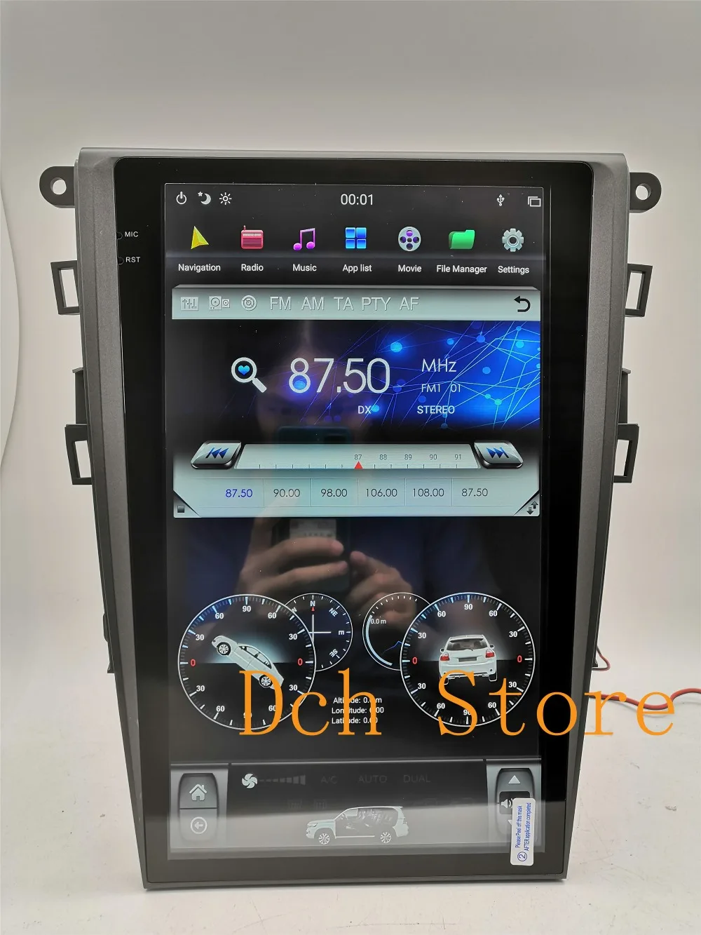 13,6 дюймов вертикальный tesla стиль Android 8,1 автомобильный dvd-плеер gps навигация для Ford Mondeo fusion 2013- px6 carplay Радио стерео