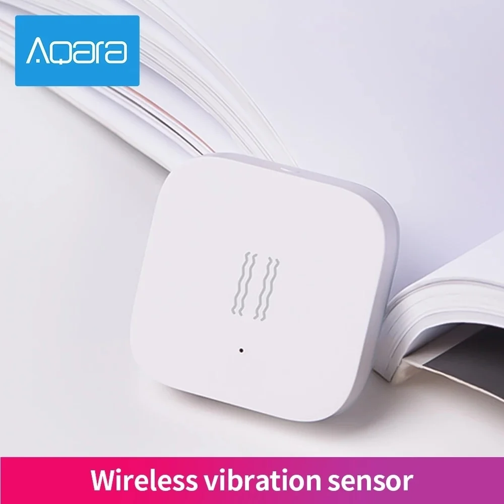 Умный датчик вибрации Aqara Zigbee удара обнаружения и сигнализации встроенный