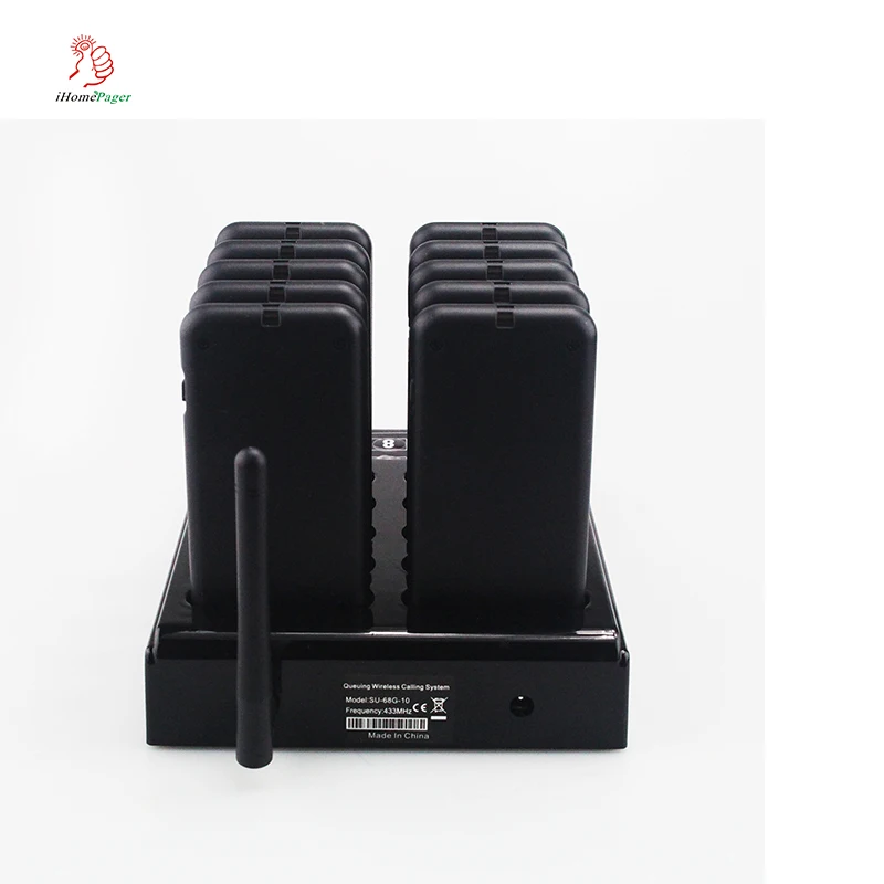 Беспроводная система вызова очереди для ресторана KFC фаст фуда с 18 вибрационными