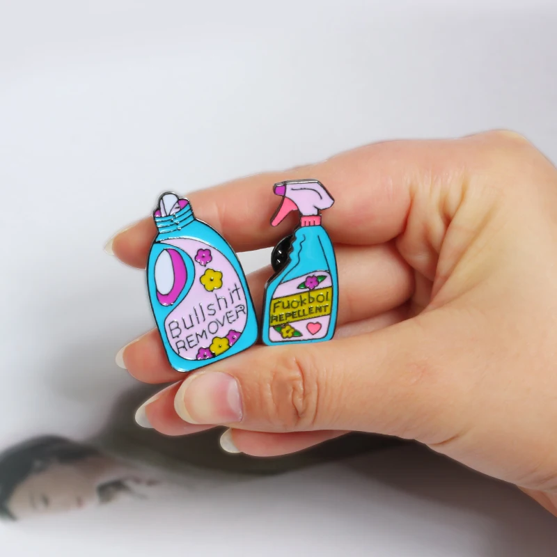 2~3pcs/set Brooches Fox Glasses Horse Flower Shoe Cartoons Badges Pins Enamel Button Pin Denim Jackets Fashion Jewelry for Kids - купить по